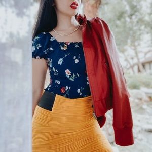 Faux  leather jacket